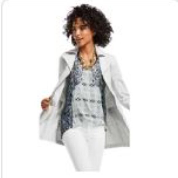 CAbi Mixed Print Tunic Style Sleeveless Blouse 253 Size Medium - Picture 3 of 13